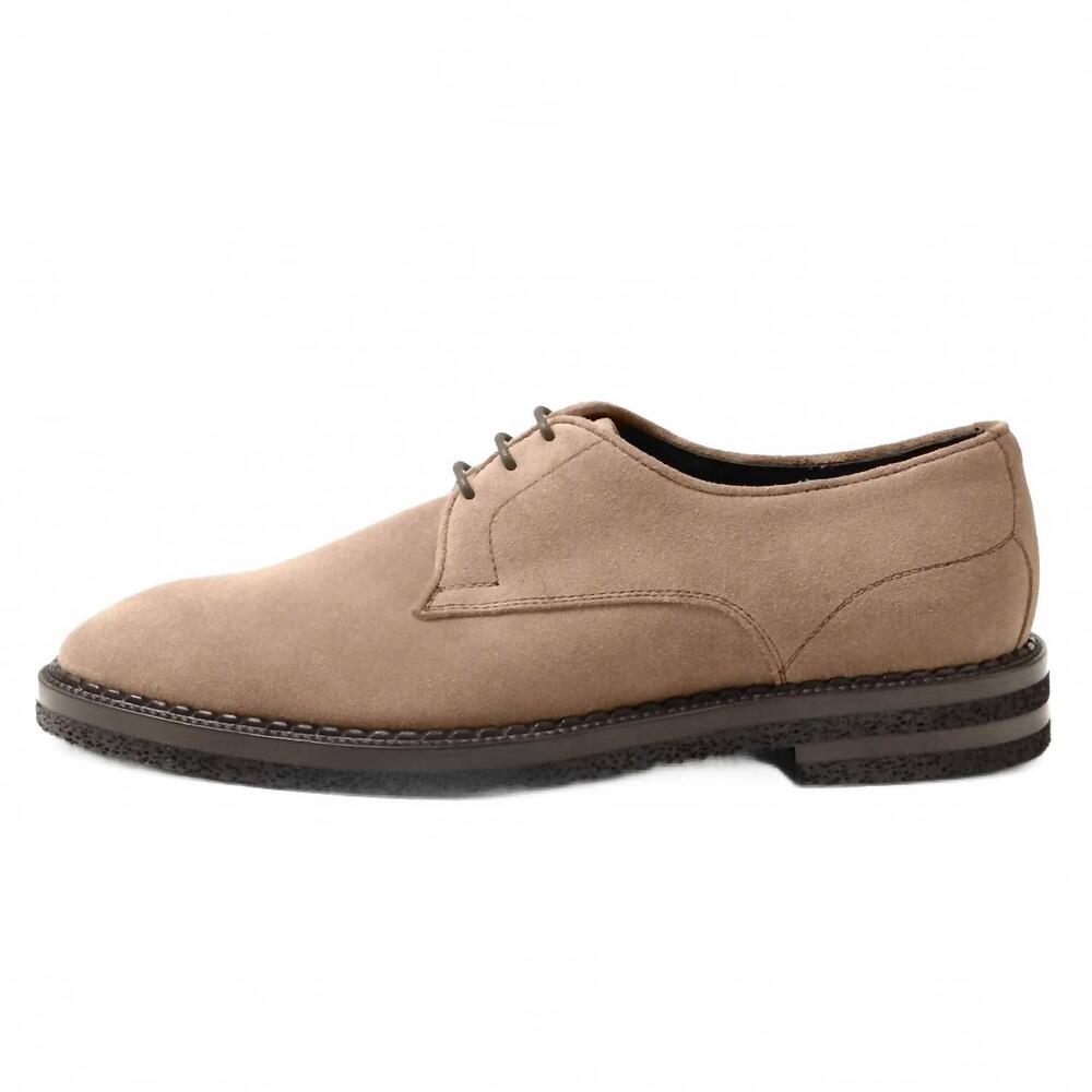 NEW SCARPE DI BIANCO men's soverato suede blucher shoe in anitlope